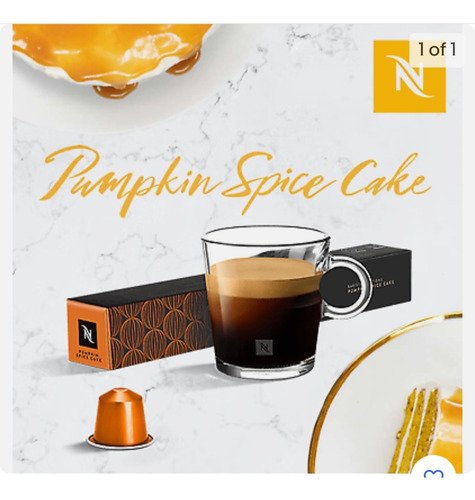 Capsulas Nespresso Pumpkin Spice Cake