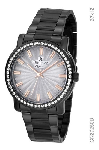 Relógio Preto Champion Feminino Cn27250d