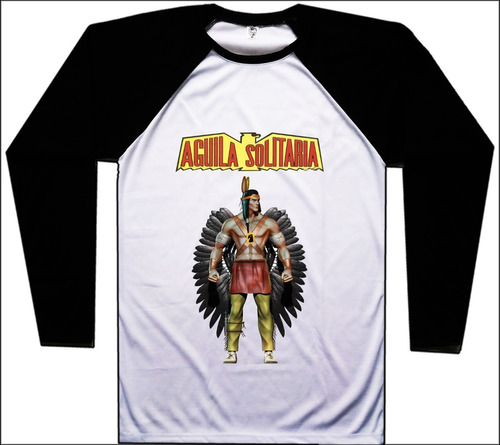 Buzo Aguila Solitaria Comic Vintage Raglan Bca Urbanoz