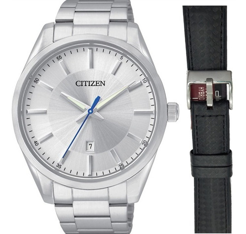 Reloj Citizen Original + Correa Piel-silicona Combo Gratis