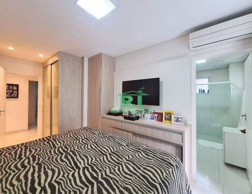Imagem 12 de 25 de Apartamento Moderno, Varanda Gourmet, 3 Dormitórios, 3 Vagas, Área De Lazer, Pitangueiras, Guarujá/sp - Ap5568