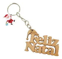 Comprar Kit 50 Lembrancinha Chaveiros Feliz Natal Em Mdf