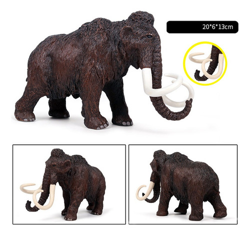 . Simulación Mamut Modelo Estático Animal Elefante Modelo