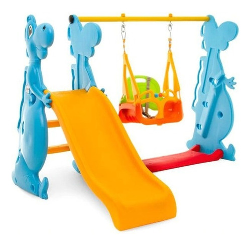 Resbaladilla Columpio Juego Jardin Para Bebés Con Escalera