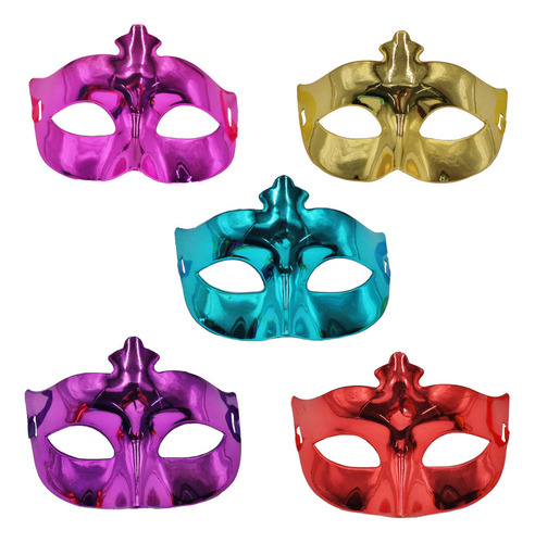 12 Antifaz Carnaval Plastico Colores Lisos Fiesta Economico Color Antifaz Liso