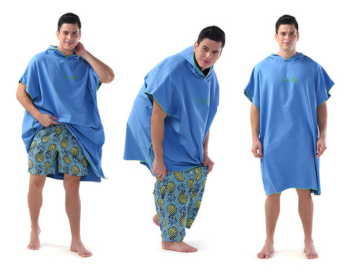 Toalla Cambiadora Surf Poncho, Toalla De Baño De Microfibra