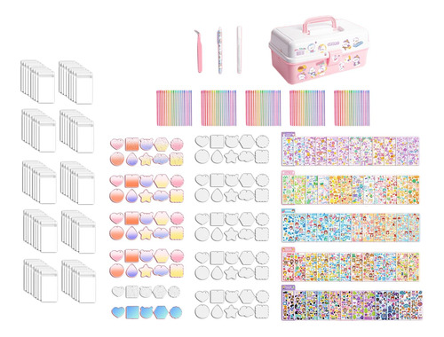 Goo Card Diy Set Llavero Pequeño Adorno Colgante 100 Piezas