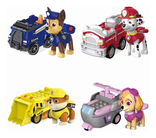 Paw Patrol Carritos De Juguete Colección Vehículo De Res [u]