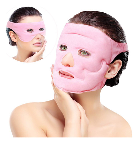 Mascara Facial De Hielo Para Terapia De Compresion Fria Y Ca