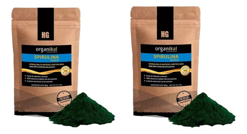 Spirulina X2 Organikal 50gr C/u Vitaminas - Minerales 