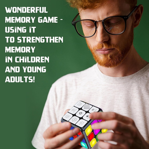 Skywin Puzzle Cube Game - Flashing Cube Handheld Games Elect