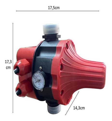 Pressurizador De Água Automático Bivolt Com Manometro 1cv