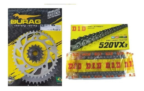 Kit Relação Cb500x Cb 500 X D E 15/41 Durag Did C/ Retentor