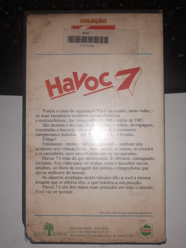Vhs - Havoc 7 (dublado) (Usado)