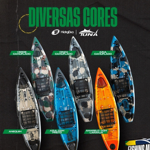 Kayak de pesca Tuna Pro Hidro 2 Eko con remo y silla, color verde camuflaje