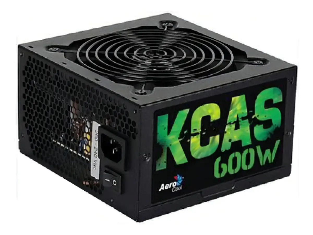 Fonte de alimentação para PC preta Aerocool Advanced Technologies KCAS 600W 600W
