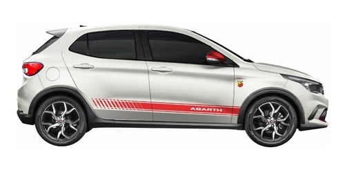 Adesivos Fiat Argo Abarth Faixa Lateral Capô E Emblema Arg14