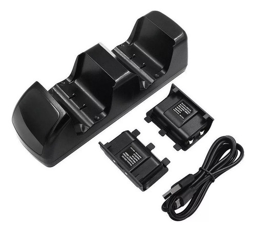 Base Cargador Mando Xbox One Control Joystick + 2 Baterias
