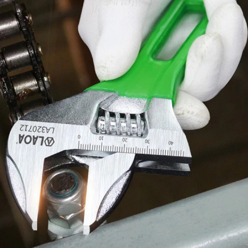 Llave De Mango Corto Con Apertura Grande, 12 Pulgadas
