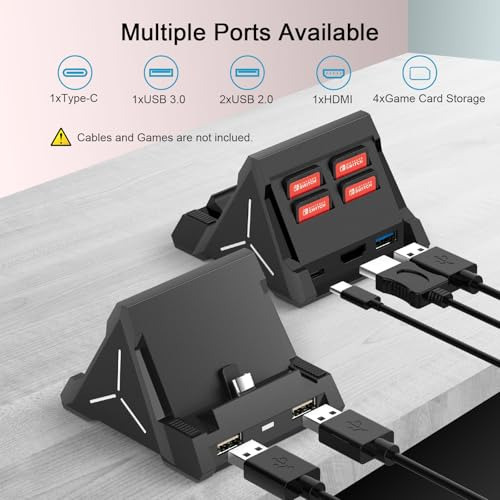 Dock Porttil Para Nintendo Switch & Oled - 4k, Type-c