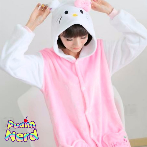 Hello Kitty Gatinha Pijama Macacão Kigurumi - Pronta Entrega