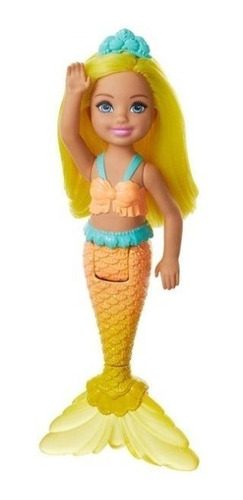Imagem 2 de 12 de Conjunto De Mini Bonecas Barbie Chelsea Sereia - Mattel Ms