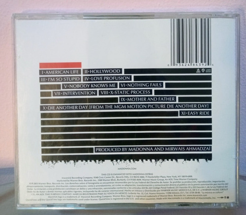 Madonna American Life Cd (Usado)
