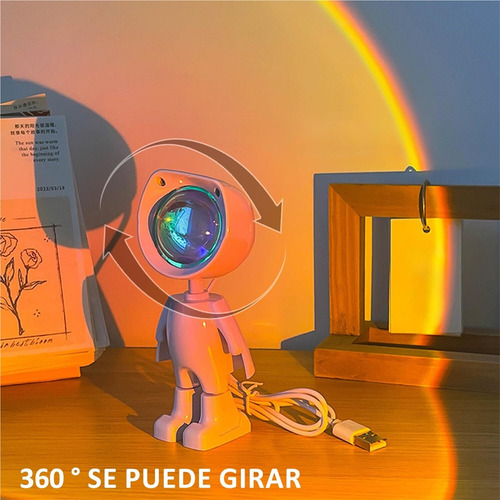 Proyector De Luz De Atardecer, Luz Nocturna Led De 7 Colores