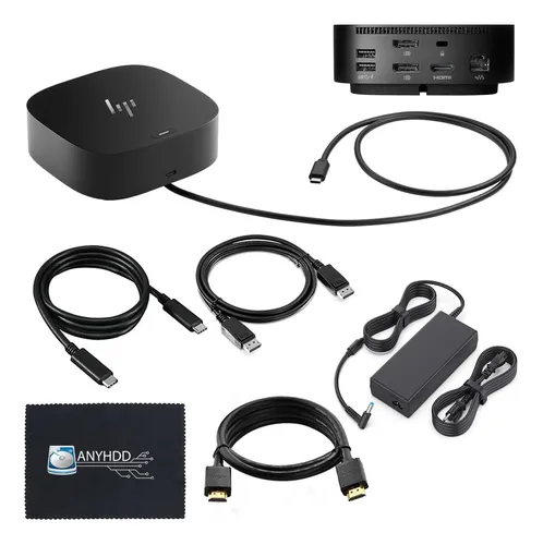 Docking Station Hp Usb-c G5 Con Adaptador 120w Y Accesorios