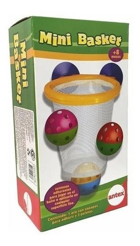 Mini Basquet Aro Set Juguete De Baño Para Bebe  Niños Antex