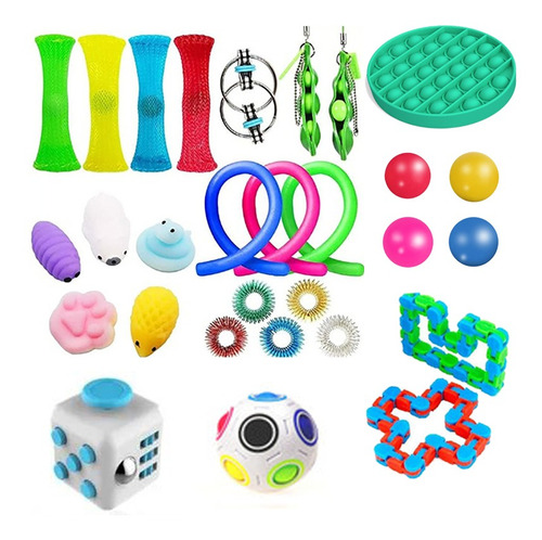 Set Pop It De Sensory Toys Para Adultos Y Niños, 29 Unidades