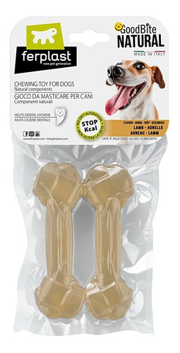 Juguete Masticable Perro Ferplast Natural Lamb Bone S