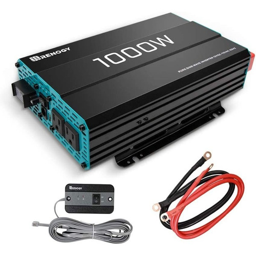 Inversor De Corriente 1000w Pico 2000w 12v A 110v Onda Pura