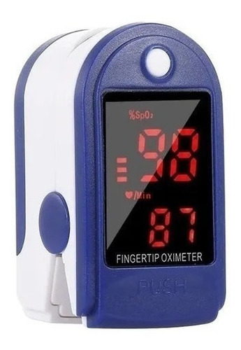 Imagen 4 de 5 de Oxímetro de pulso para dedo Fingertip Pulse LK87 blanco/azul