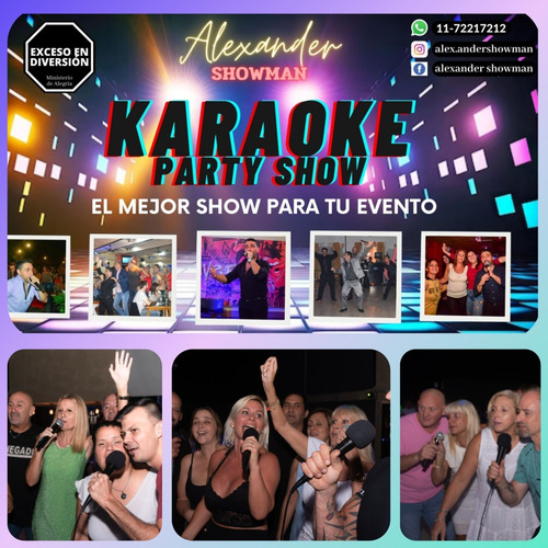 Show Animador Humor Karaoke Cantante Dj Baile Fiesta Eventos