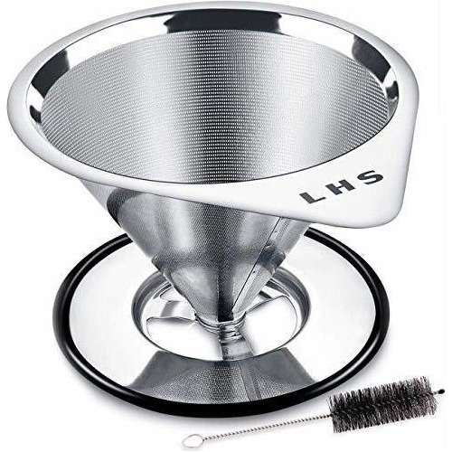 Cepillo De Alambre Pour Over Coffee Dripper Acero Inoxidable