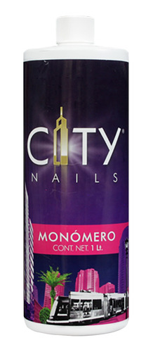 Monomero Bajo Aroma City Nails 1 Lt , Olor A Uva + Regalo