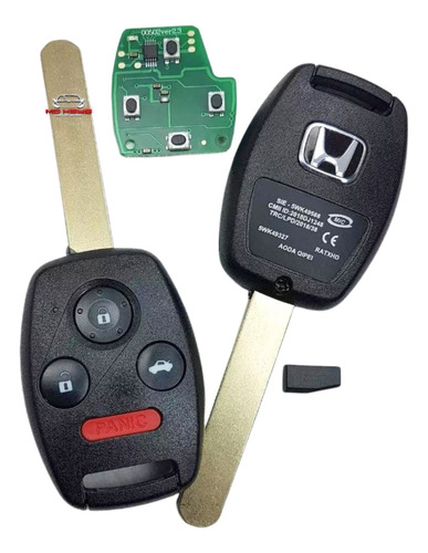 Llave Control Chip Honda Accord  2003 2004 2005 2006 2007