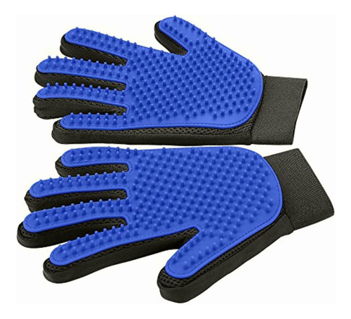 Pet Grooming Glove Gentle Deshedding Brush Glove Efficient