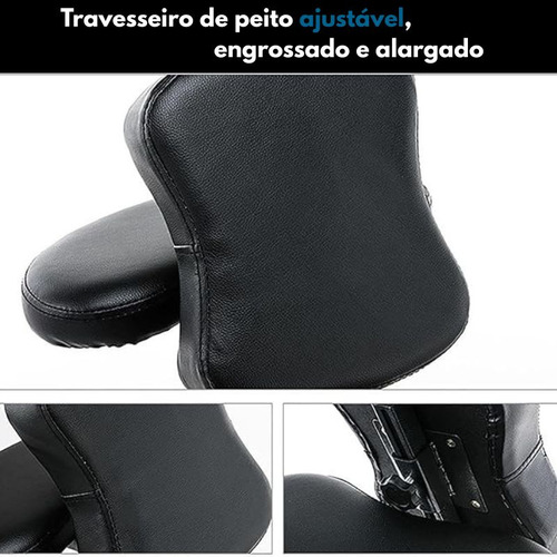 Cadeira Massagem Dobrável Portátil Quick Massage Fácil Uso