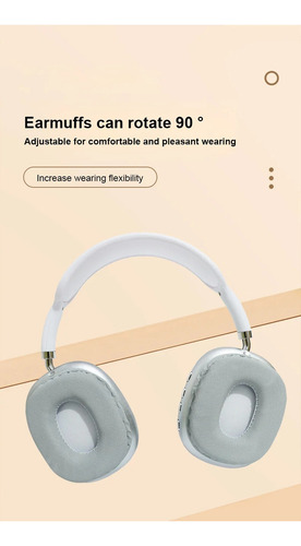 Auriculares Inalámbricos P9 Con Micrófono Montado En Cabeza Color Negro
