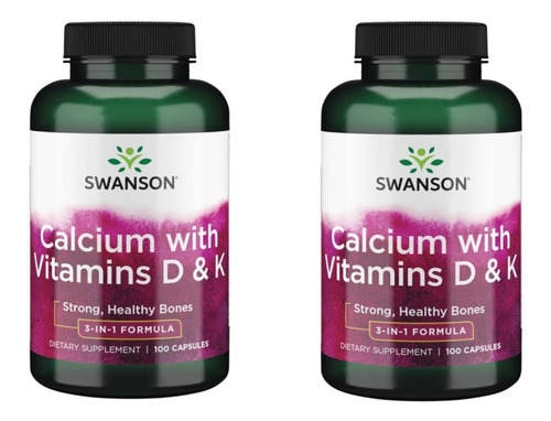 Triple Calcio Tricalcium Vitamina D Y K Pack2x Envio Gratis
