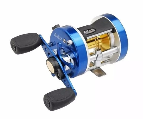 Carretilha Ms Caster 400 3bi Marine Sports Esquerda P/ Pesca