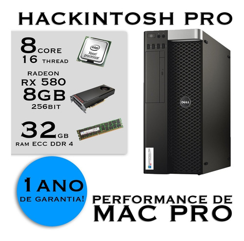 Hackintosh 8 Core 16 Threads 32gb Ram Melhor Que iMac 5k
