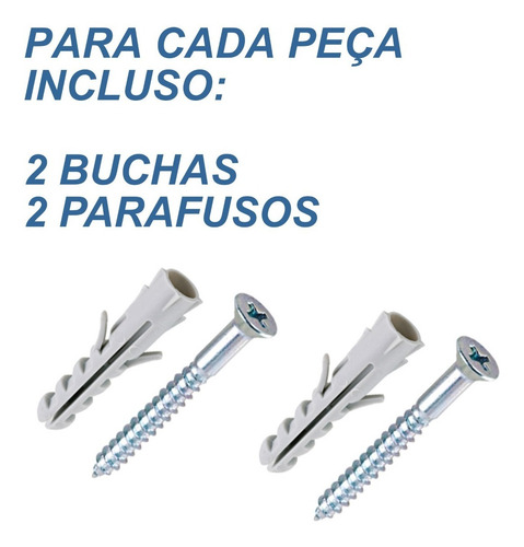 Imagem 6 de 6 de Mão Francesa Suporte Rústico P/ Plantas 50cm Preto