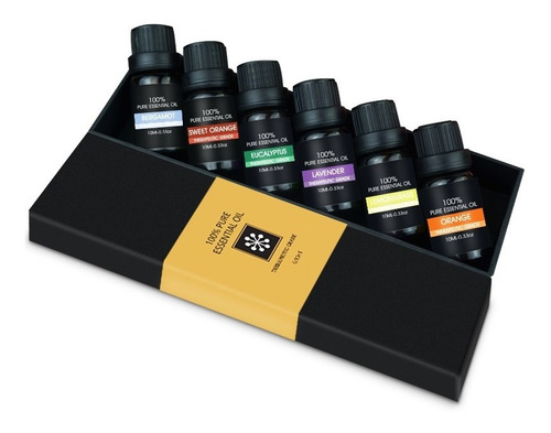 Aceites Esenciales 100% Natural Set 6 Piezas(paq. 10 Sets)