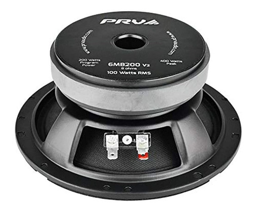 Audio Prv 6mb200 V2 6 Graves Medios 100 Vatios Rms 8 Ohms Al