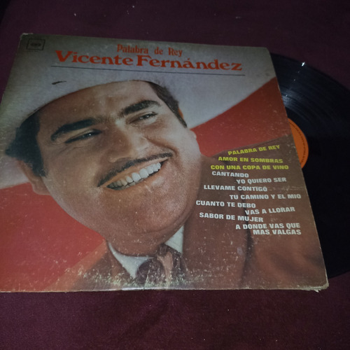 Palabra De Rey Vicente Fernandez Lp Vinil Cbs 1969