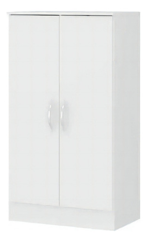Armario Multiuso 2 Puertas Bajo Estantes Casahogar Color Blanco
