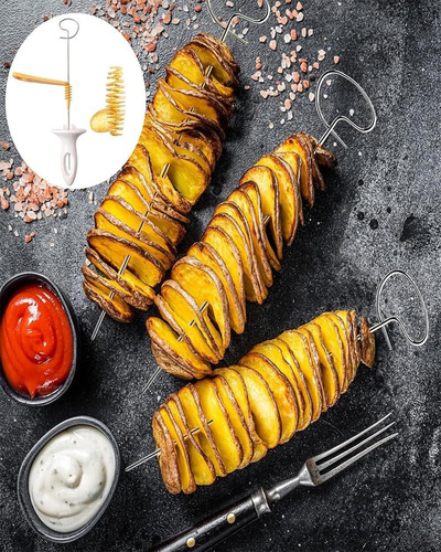 Cortador De Papas De 12 Rebanadas, Cuchillo De Atatas Fritas